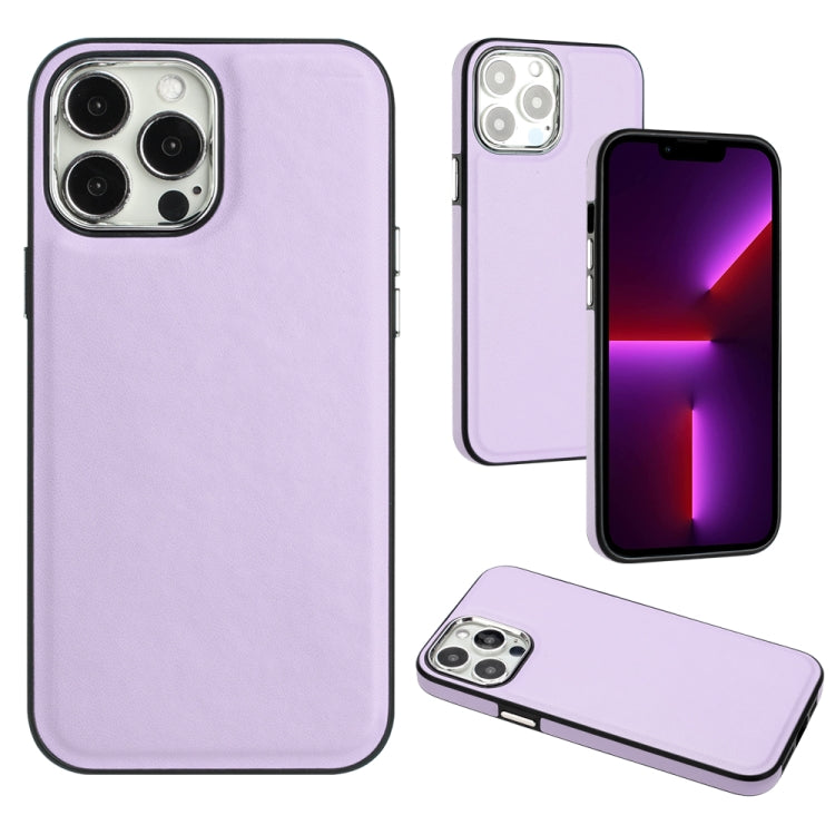 Phone Case – Leather (iPhone SE 2022) #3 For iPhone 13 Pro Purple