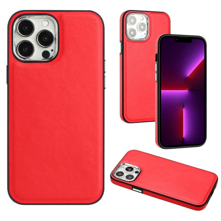 Phone Case – Leather (iPhone SE 2022) #3 For iPhone 13 Pro Max Red