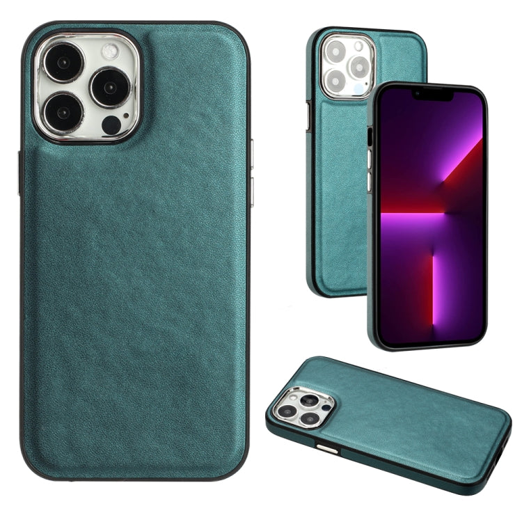 Phone Case – Leather (iPhone 15 Plus) #2 For iPhone 14 Pro Green