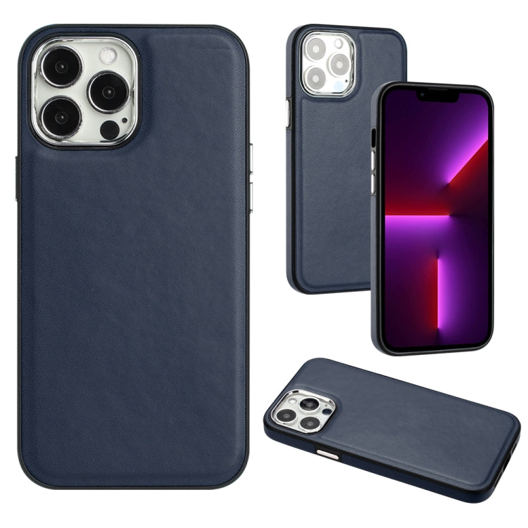 Phone Case – Leather (iPhone 15 Plus) #2 For iPhone 14 Pro Max Blue