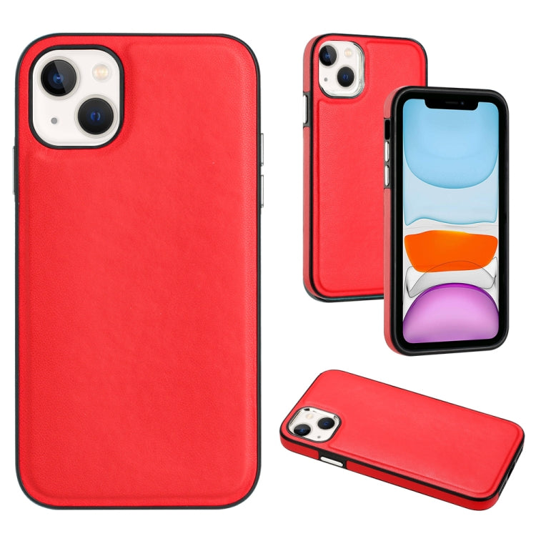 Phone Case – Leather (iPhone 15 Plus) #2 For iPhone 15 Red