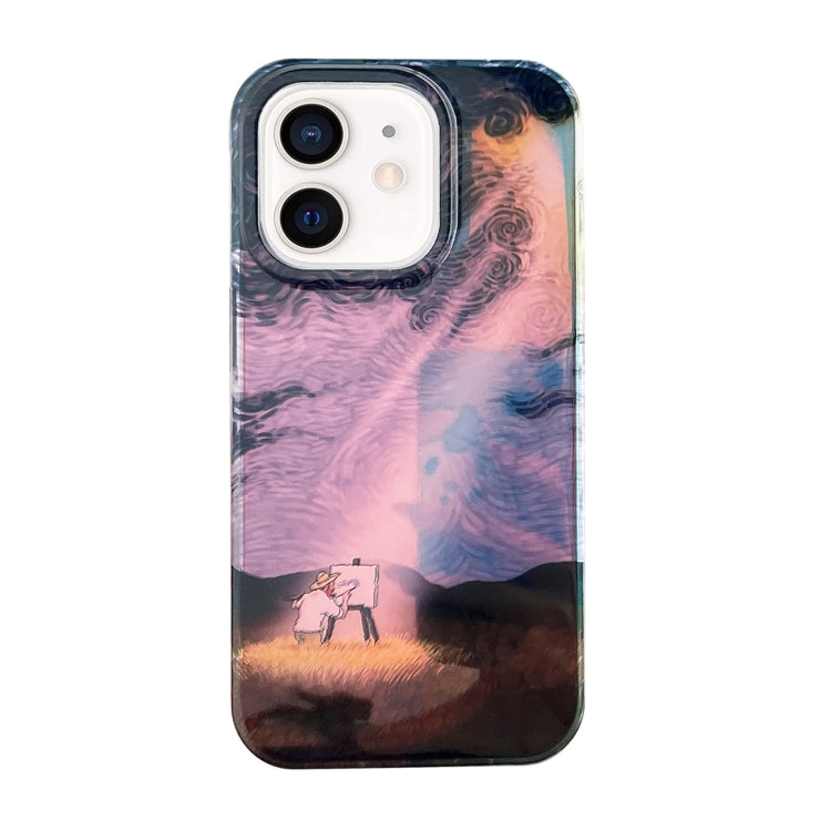 Dual-sided Lamination Oil Painting IMD Phone Case, For iPhone 11 For iPhone 11 Under The Sun