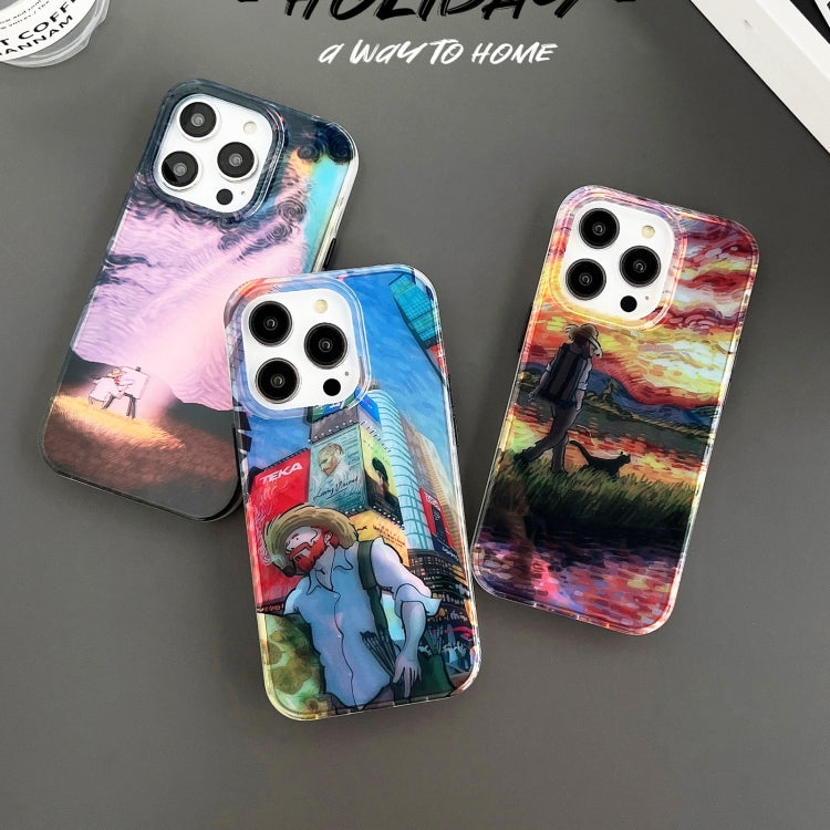 Dual-sided Lamination Oil Painting IMD Phone Case, For iPhone 14, For...