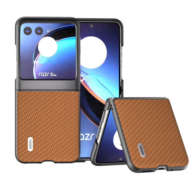 ABEEL Carbon Fiber Texture Protective Phone Case – Durable Build, Easy to Use, For Motorola Razr 40 Ultra