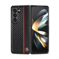 LC.IMEEKE Carbon Fiber PU + TPU Horizontal Flip Leather Phone Case, For Samsung Galaxy Z Fold5, For Samsung Galaxy Z Flip5 For Samsung Galaxy Z Fold5