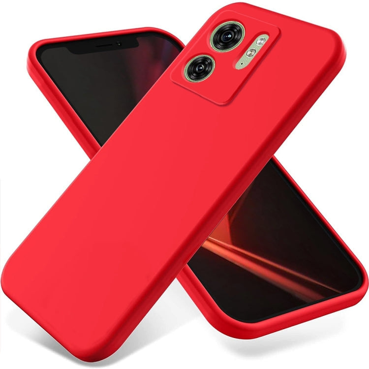 Solid Color Liquid Silicone Dropproof Full Coverage Phone Case – Durable Build, Easy to Use, For Motorola Moto G54 5G, For Motorola Moto G54 Power, For Motorola Edge 40 Neo, For Motorola Moto G14, For Motorola Edge 40 5G For Motorola Edge 40 5G Red