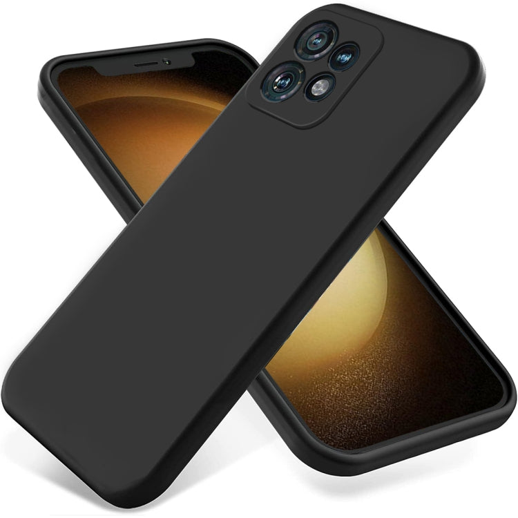 Solid Color Liquid Silicone Dropproof Full Coverage Phone Case – Durable Build, Easy to Use, For Motorola Moto G54 5G, For Motorola Moto G54 Power, For Motorola Edge 40 Neo, For Motorola Moto G14, For Motorola Edge 40 5G For Motorola Edge 40 Pro Edge+ 2023 X40 Black