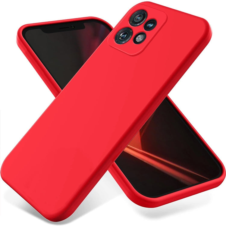 Solid Color Liquid Silicone Dropproof Full Coverage Phone Case – Durable Build, Easy to Use, For Motorola Moto G54 5G, For Motorola Moto G54 Power, For Motorola Edge 40 Neo, For Motorola Moto G14, For Motorola Edge 40 5G For Motorola Edge 40 Pro Edge+ 2023 X40 Red