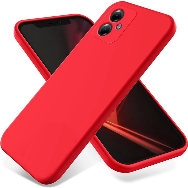 Solid Color Liquid Silicone Dropproof Full Coverage Phone Case – Durable Build, Easy to Use, For Motorola Moto G54 5G, For Motorola Moto G54 Power, For Motorola Edge 40 Neo, For Motorola Moto G14, For Motorola Edge 40 5G For Motorola Moto G54 5G Red