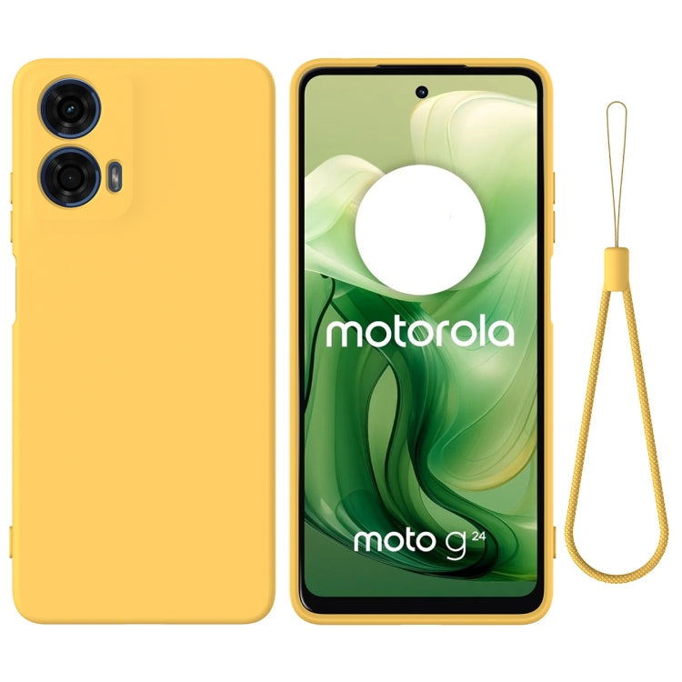 Solid Color Liquid Silicone Dropproof Full Coverage Phone Case – Durable Build, Easy to Use, For Motorola Moto G24 Power, For Motorola Moto G04 / G24, For Motorola Moto G34, For Motorola Moto G Power 2024, For Motorola Edge 2023, For Motorola Moto G84 5G For Motorola Moto G04 G24 Yellow