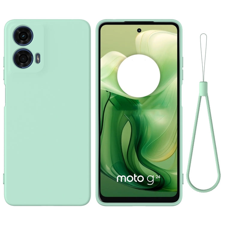 Solid Color Liquid Silicone Dropproof Full Coverage Phone Case – Durable Build, Easy to Use, For Motorola Moto G24 Power, For Motorola Moto G04 / G24, For Motorola Moto G34, For Motorola Moto G Power 2024, For Motorola Edge 2023, For Motorola Moto G84 5G For Motorola Moto G04 G24 Green