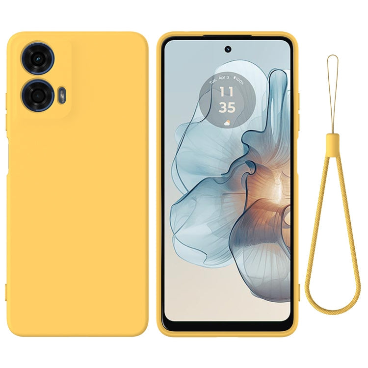 Solid Color Liquid Silicone Dropproof Full Coverage Phone Case – Durable Build, Easy to Use, For Motorola Moto G24 Power, For Motorola Moto G04 / G24, For Motorola Moto G34, For Motorola Moto G Power 2024, For Motorola Edge 2023, For Motorola Moto G84 5G For Motorola Moto G24 Power Yellow