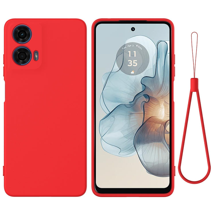 Solid Color Liquid Silicone Dropproof Full Coverage Phone Case – Durable Build, Easy to Use, For Motorola Moto G24 Power, For Motorola Moto G04 / G24, For Motorola Moto G34, For Motorola Moto G Power 2024, For Motorola Edge 2023, For Motorola Moto G84 5G For Motorola Moto G24 Power Red