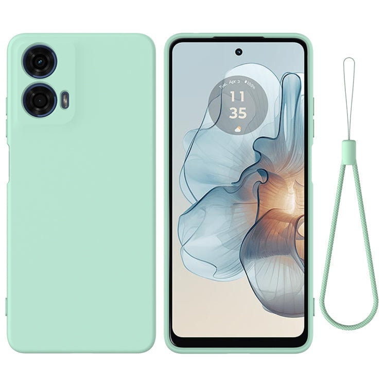 Solid Color Liquid Silicone Dropproof Full Coverage Phone Case – Durable Build, Easy to Use, For Motorola Moto G24 Power, For Motorola Moto G04 / G24, For Motorola Moto G34, For Motorola Moto G Power 2024, For Motorola Edge 2023, For Motorola Moto G84 5G For Motorola Moto G24 Power Green