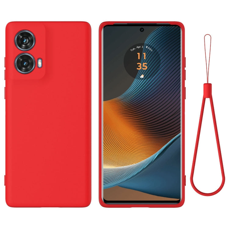 Solid Color Liquid Silicone Dropproof Full Coverage Phone Case – Durable Build, Easy to Use, For Motorola S50 Neo, For Motorola Moto E14, For Motorola Moto G04S 4G / E14 4G, For Motorola Moto G85, For Motorola Moto G64, For Motorola Edge 50 Pro For Motorola Moto G85 Red