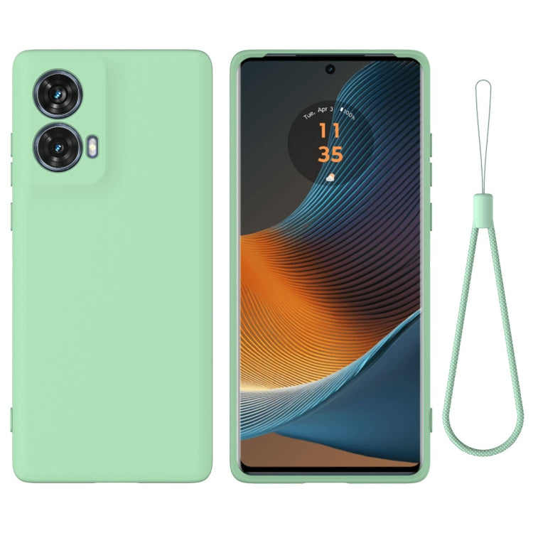 Solid Color Liquid Silicone Dropproof Full Coverage Phone Case – Durable Build, Easy to Use, For Motorola S50 Neo, For Motorola Moto E14, For Motorola Moto G04S 4G / E14 4G, For Motorola Moto G85, For Motorola Moto G64, For Motorola Edge 50 Pro For Motorola Moto G85 Green