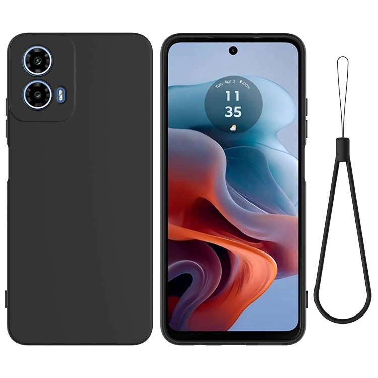 Solid Color Liquid Silicone Dropproof Full Coverage Phone Case – Durable Build, Easy to Use, For Motorola Moto G24 Power, For Motorola Moto G04 / G24, For Motorola Moto G34, For Motorola Moto G Power 2024, For Motorola Edge 2023, For Motorola Moto G84 5G For Motorola Moto G Power 2024 Black