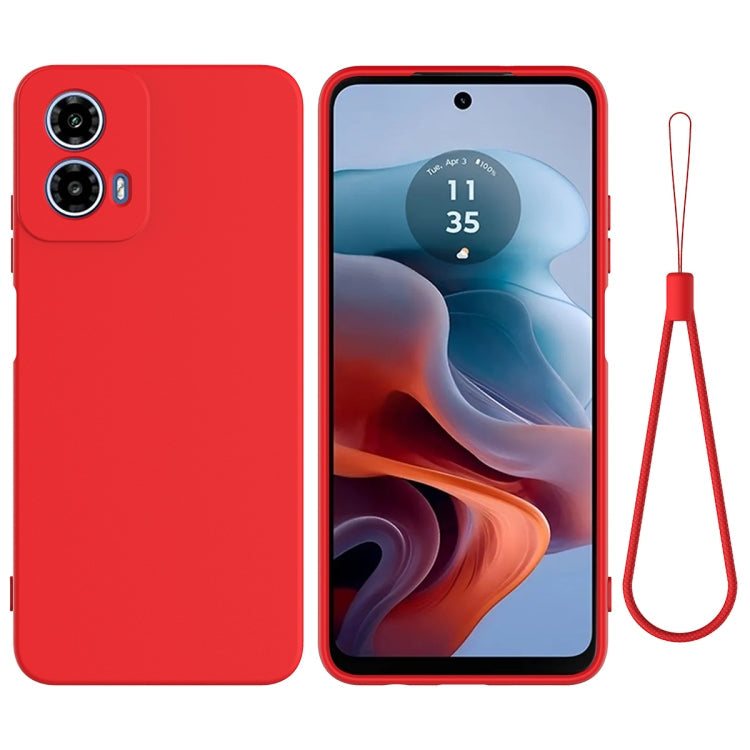 Solid Color Liquid Silicone Dropproof Full Coverage Phone Case – Durable Build, Easy to Use, For Motorola Moto G24 Power, For Motorola Moto G04 / G24, For Motorola Moto G34, For Motorola Moto G Power 2024, For Motorola Edge 2023, For Motorola Moto G84 5G For Motorola Moto G Power 2024 Red