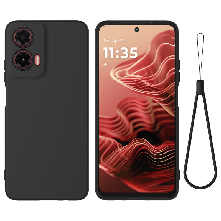 Solid Color Liquid Silicone Dropproof Full Coverage Phone Case – Durable Build, Easy to Use, For Motorola Moto G 2025, For Motorola Moto G Play 2025, For Motorola Moto G75, For Motorola Moto G35, For Motorola Moto G55, For Motorola Moto G45 For Motorola Moto G35 Black