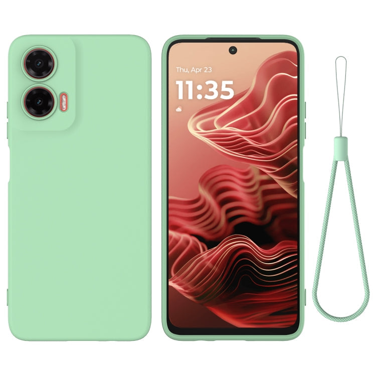Solid Color Liquid Silicone Dropproof Full Coverage Phone Case – Durable Build, Easy to Use, For Motorola Moto G 2025, For Motorola Moto G Play 2025, For Motorola Moto G75, For Motorola Moto G35, For Motorola Moto G55, For Motorola Moto G45 For Motorola Moto G35 Green