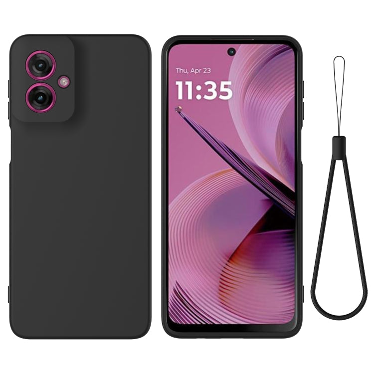Solid Color Liquid Silicone Dropproof Full Coverage Phone Case – Durable Build, Easy to Use, For Motorola Moto G 2025, For Motorola Moto G Play 2025, For Motorola Moto G75, For Motorola Moto G35, For Motorola Moto G55, For Motorola Moto G45 For Motorola Moto G55 Black
