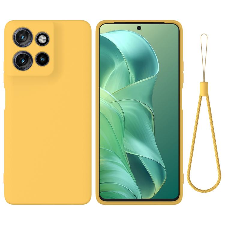 Solid Color Liquid Silicone Dropproof Full Coverage Phone Case – Durable Build, Easy to Use, For Motorola Moto G77 Power / G67 Power, For Motorola Moto G Max / G87 / G77 5G, For Motorola Edge 5G 2026, For Motorola Moto G37 / G37 Power / G47 For Motorola Moto G Power 2025 2026 Yellow