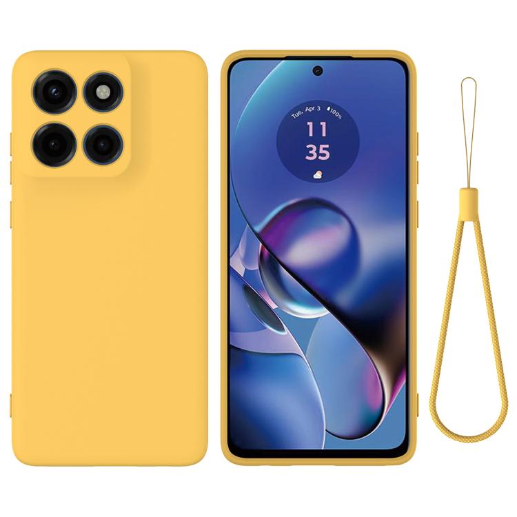 Solid Color Liquid Silicone Dropproof Full Coverage Phone Case – Durable Build, Easy to Use, For Motorola Moto G56 5G, For Motorola Edge 60 Stylus, For Motorola Edge 5G 2025, For Motorola Moto G Stylus 5G 2025, For Motorola Moto G15 Power For Motorola Moto G Stylus 5G 2025 Yellow