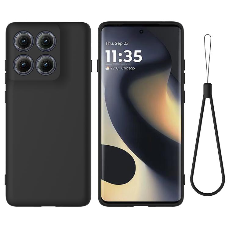 Solid Color Liquid Silicone Dropproof Full Coverage Phone Case – Durable Build, Easy to Use, For Motorola Moto G56 5G, For Motorola Edge 60 Stylus, For Motorola Edge 5G 2025, For Motorola Moto G Stylus 5G 2025, For Motorola Moto G15 Power For Motorola Edge 5G 2025 Black