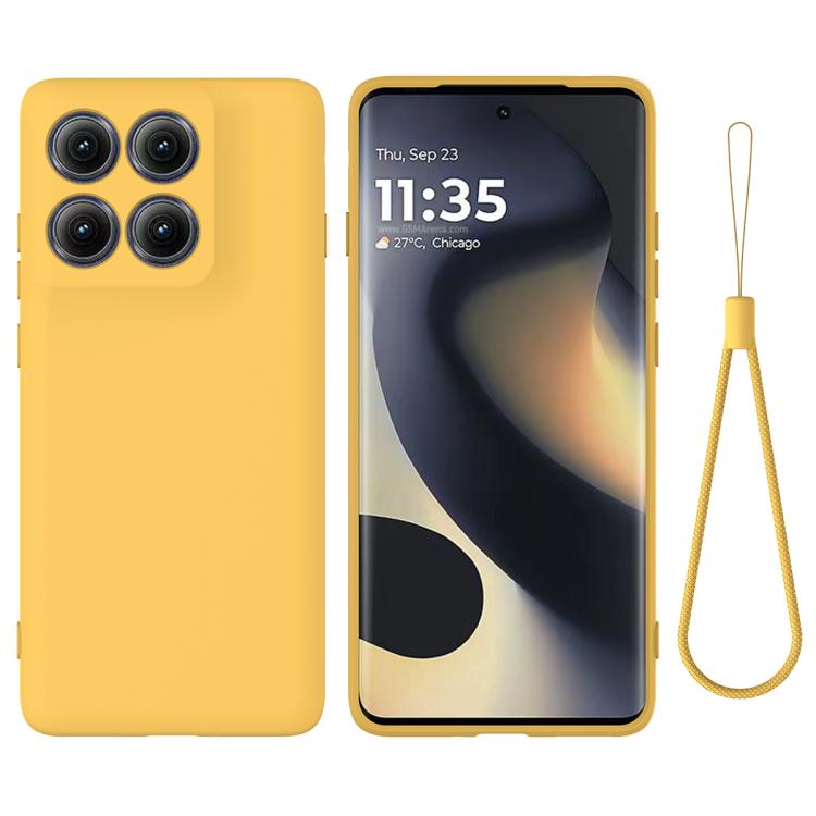 Solid Color Liquid Silicone Dropproof Full Coverage Phone Case – Durable Build, Easy to Use, For Motorola Moto G56 5G, For Motorola Edge 60 Stylus, For Motorola Edge 5G 2025, For Motorola Moto G Stylus 5G 2025, For Motorola Moto G15 Power For Motorola Edge 5G 2025 Yellow