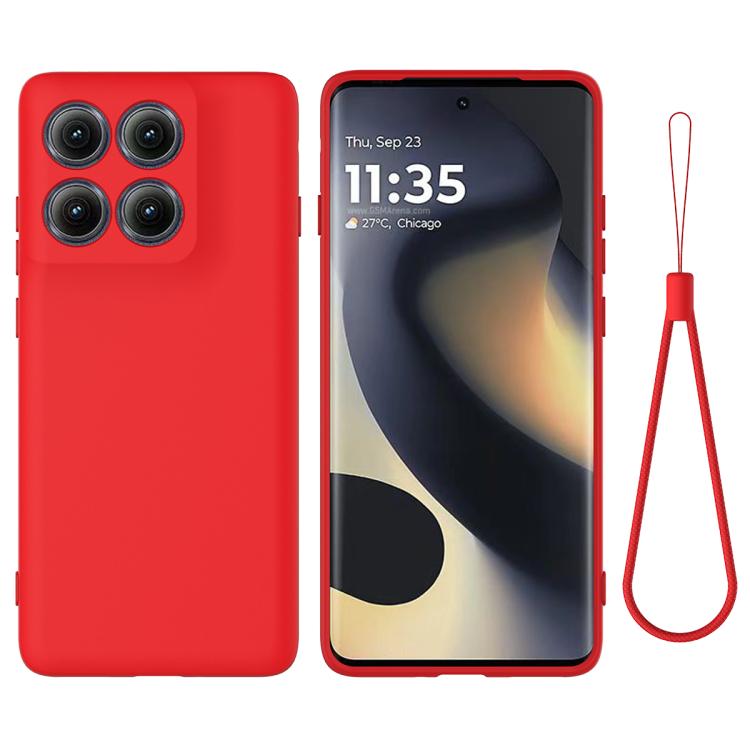 Solid Color Liquid Silicone Dropproof Full Coverage Phone Case – Durable Build, Easy to Use, For Motorola Moto G56 5G, For Motorola Edge 60 Stylus, For Motorola Edge 5G 2025, For Motorola Moto G Stylus 5G 2025, For Motorola Moto G15 Power For Motorola Edge 5G 2025 Red