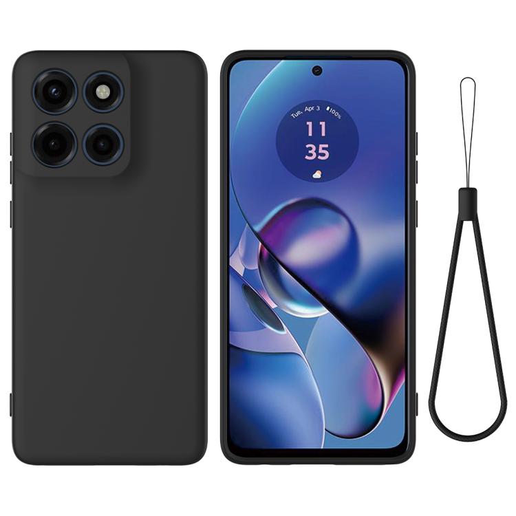Solid Color Liquid Silicone Dropproof Full Coverage Phone Case – Durable Build, Easy to Use, For Motorola Moto G56 5G, For Motorola Edge 60 Stylus, For Motorola Edge 5G 2025, For Motorola Moto G Stylus 5G 2025, For Motorola Moto G15 Power For Motorola Edge 60 Stylus Black