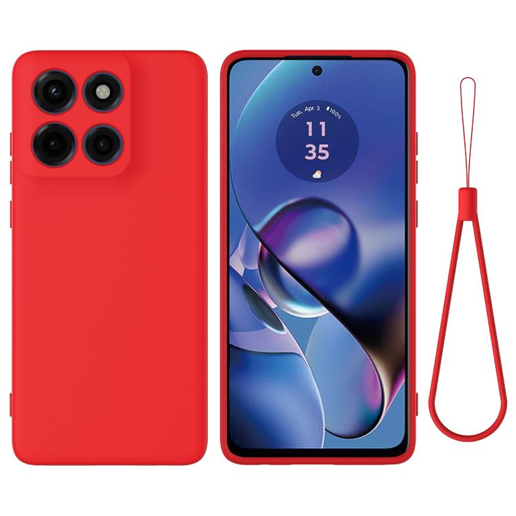 Solid Color Liquid Silicone Dropproof Full Coverage Phone Case – Durable Build, Easy to Use, For Motorola Moto G56 5G, For Motorola Edge 60 Stylus, For Motorola Edge 5G 2025, For Motorola Moto G Stylus 5G 2025, For Motorola Moto G15 Power For Motorola Edge 60 Stylus Red