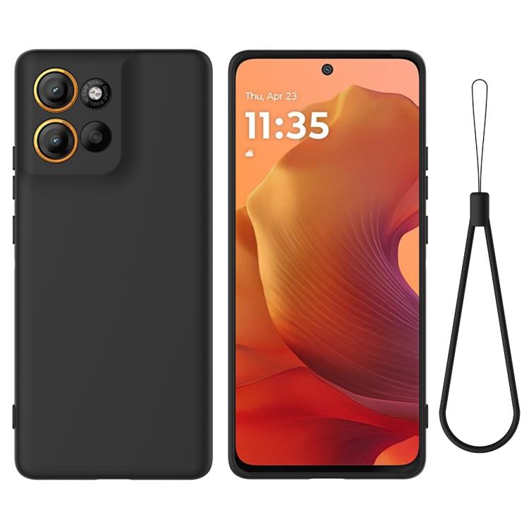 Solid Color Liquid Silicone Dropproof Full Coverage Phone Case, For Motorola Moto G56 5G, For Motorola Edge 60 Stylus, For Motorola Edge 5G 2025, For Motorola Moto G Stylus 5G 2025, For Motorola Moto G15 Power, For Motorola Moto G05 / E15 For Motorola Moto G56 5G Black