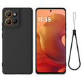 Solid Color Liquid Silicone Dropproof Full Coverage Phone Case, For Motorola Moto G56 5G, For Motorola Edge 60 Stylus, For Motorola Edge 5G 2025, For Motorola Moto G Stylus 5G 2025, For Motorola Moto G15 Power, For Motorola Moto G05 / E15 For Motorola Moto G56 5G Black