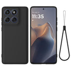 Solid Color Liquid Silicone Dropproof Full Coverage Phone Case, For Motorola Moto G77 Power / G67 Power, For Motorola Moto G Max / G87 / G77 5G, For Motorola Edge 5G 2026, For Motorola Moto G37 / G37 Power / G47, For Motorola Moto G17 / G17 Power / G15... For Motorola Moto G77 Power G67 Power Black