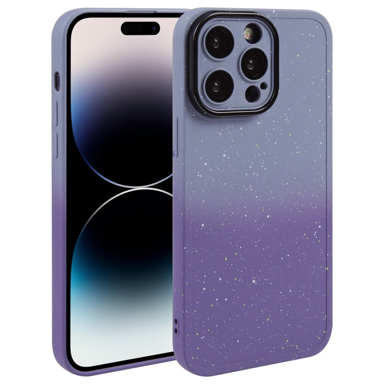 Phone Case – Silicone (iPhone 15 Plus) For iPhone 14 Pro Max Grey Purple
