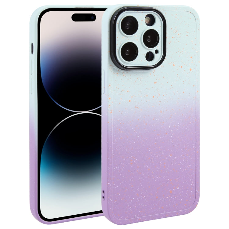 Phone Case – Silicone (iPhone 15 Plus) For iPhone 14 Pro Max White Purple