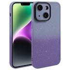 Phone Case – Silicone (iPhone 15 Plus) For iPhone 15 Plus Grey Purple