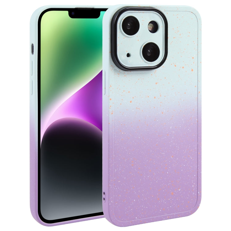 Phone Case – Silicone (iPhone 15 Plus) For iPhone 15 White Purple