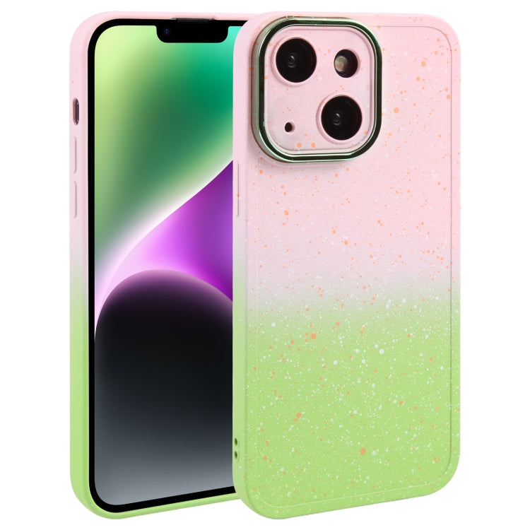 Phone Case – Silicone (iPhone 15 Plus) For iPhone 15 Pink Green