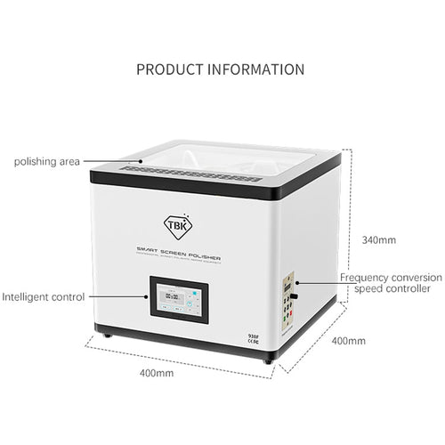 TBK 938F Automatic Grinding Polishing Machine Display Scratch Removal Machine, EU, AU, UK, US – Wear-resistant