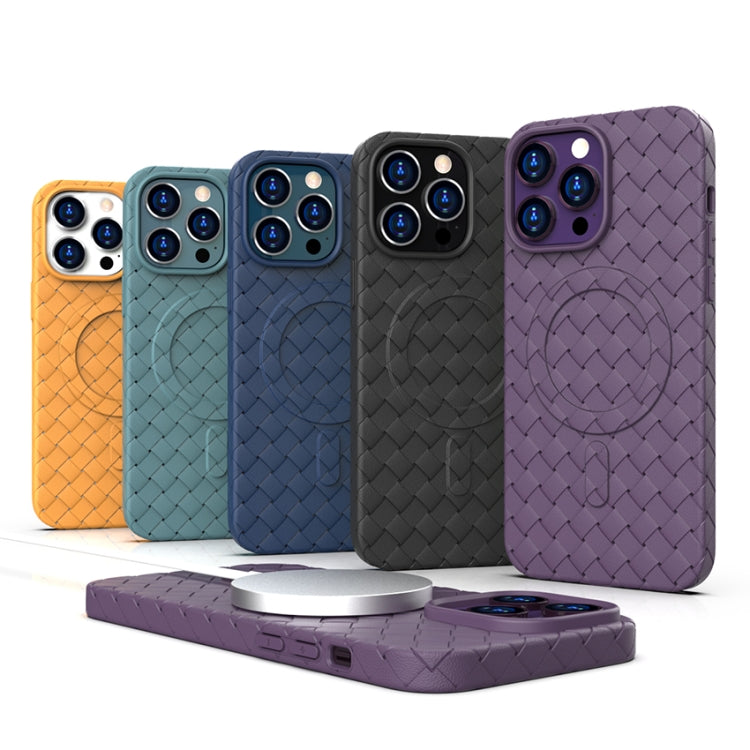 Woven Pattern MagSafe Magnetic Cooling Phone Case, For iPhone 13 Pro, For iPhone 13