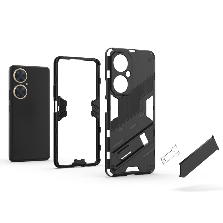 Punk Armor 2 in 1 PC + TPU Phone Case with Holder – TPU, For Huawei nova 11i 4G, For Huawei nova 11 Pro 4G, For Huawei nova 11 4G