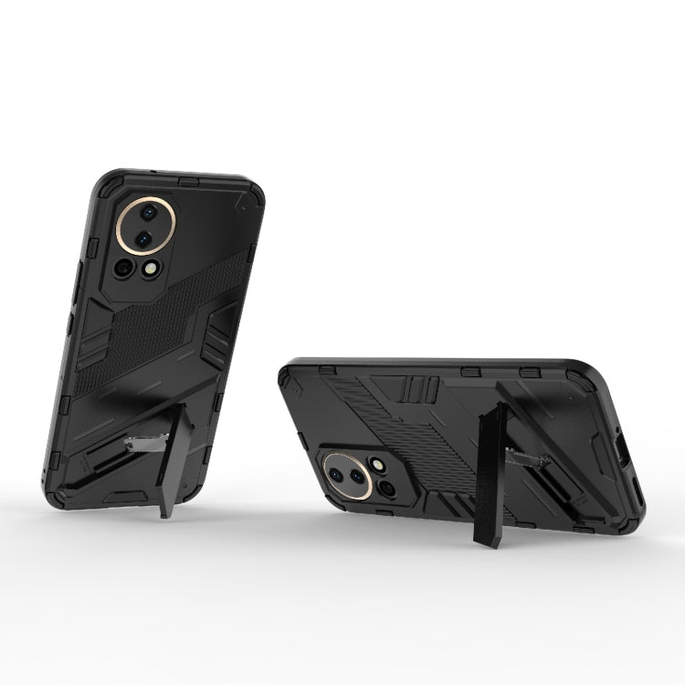 Punk Armor 2 in 1 PC + TPU Phone Case with Holder – TPU, For Huawei nova 12 5G, For Huawei Mate 60, For Huawei Mate 60 Pro
