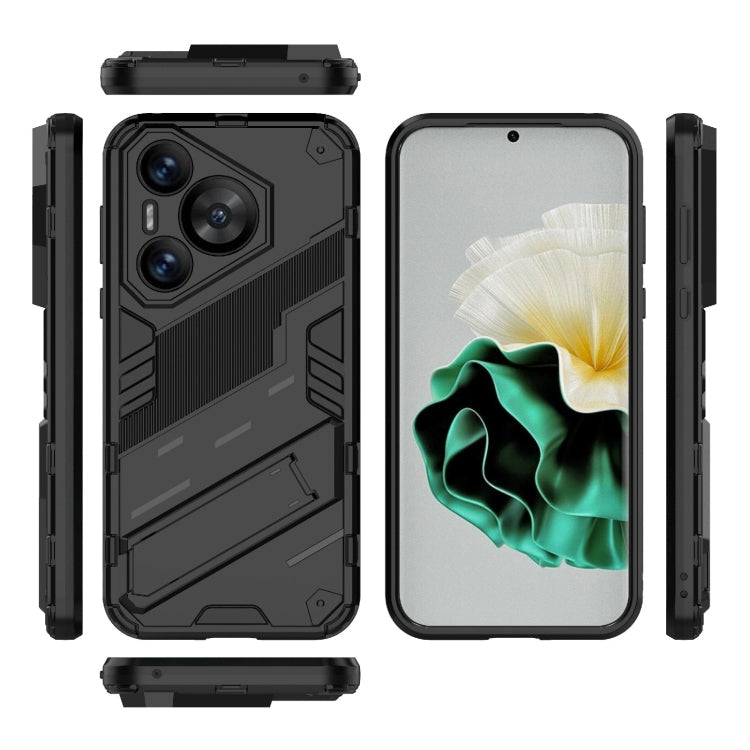 Punk Armor 2 in 1 PC + TPU Phone Case with Holder – TPU, For Huawei Pura 70, For Huawei nova 11 SE, For Huawei nova 12 Pro