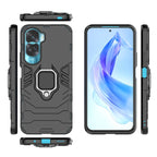 Magnetic Ring Holder PC + TPU Phone Case – Ring Holder, Magnetic, TPU, For Honor 90 Lite / X50i 5G, For Honor 90 Pro, For Honor 90