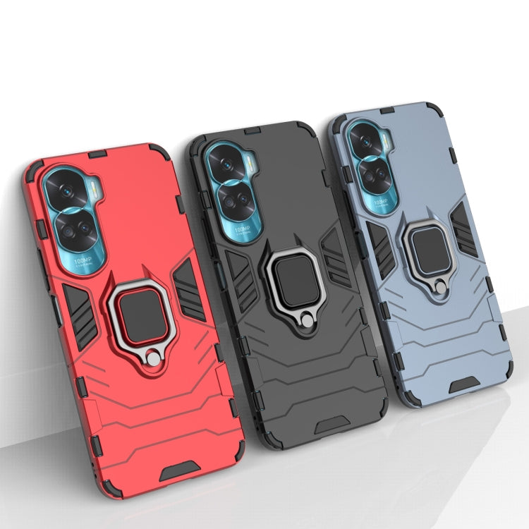 Magnetic Ring Holder PC + TPU Phone Case – Ring Holder, Magnetic, TPU, For Honor 90 Lite / X50i 5G, For Honor 90 Pro, For Honor 90