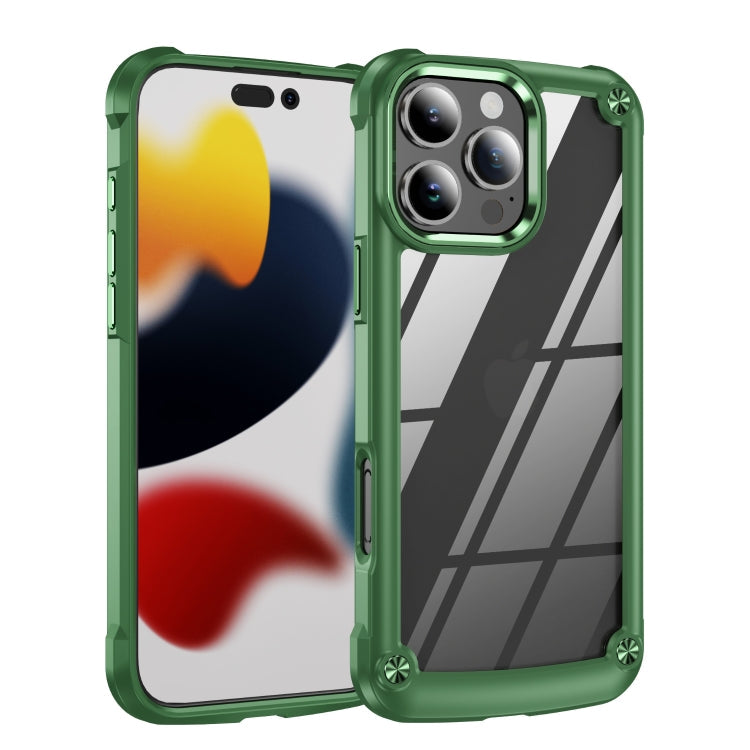 TPU Phone Case – + PC Lens Protection Phone Case, For iPhone Air, For iPhone 16 Pro Max,... For iPhone 16 Pro Max Green