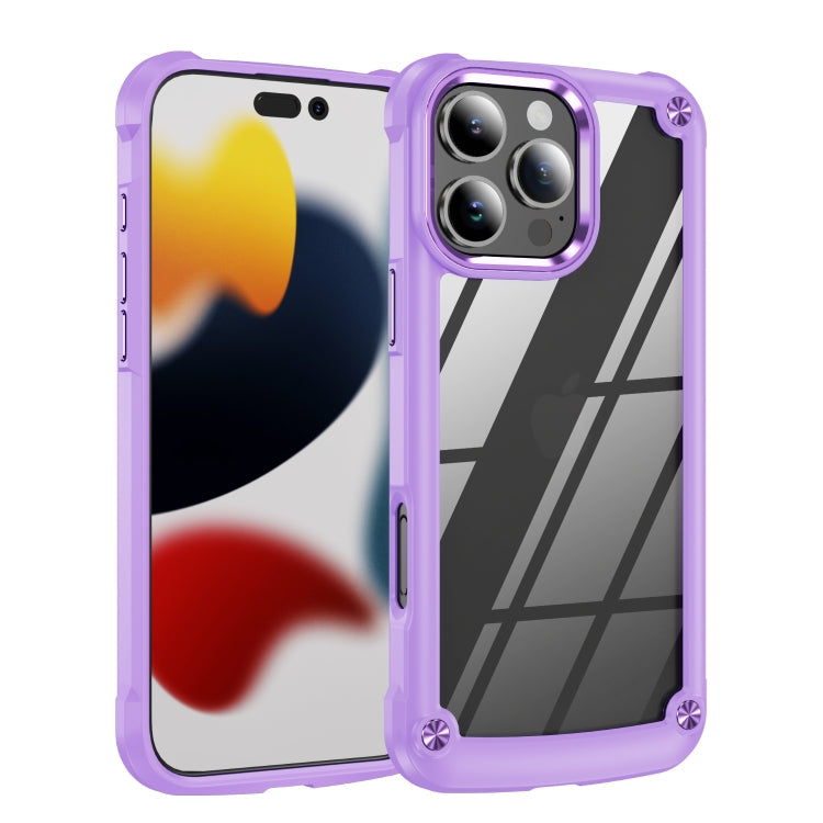 TPU Phone Case – + PC Lens Protection Phone Case, For iPhone Air, For iPhone 16 Pro Max,... For iPhone 16 Pro Max Purple