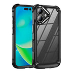 TPU + PC Lens Protection Phone Case – TPU, For iPhone 16, For iPhone 15 Pro Max, For iPhone 15 Pro, For iPhone 15 Plus For iPhone 16 Black